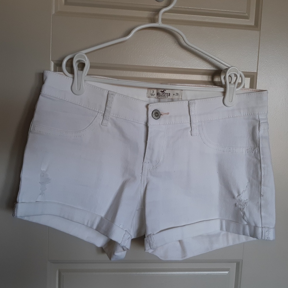 Hollister White Shorts